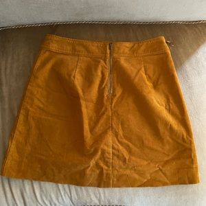 J.Crew Rust Corduroy Zippered Mini